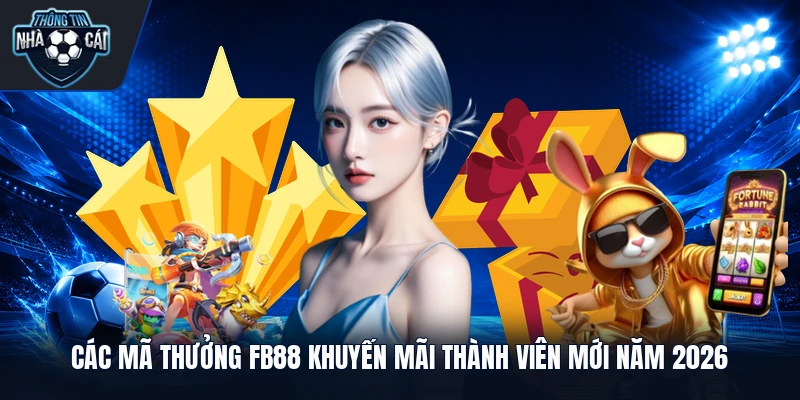 Các mã thưởng FB88 khuyến mãi thành viên mới năm 2026